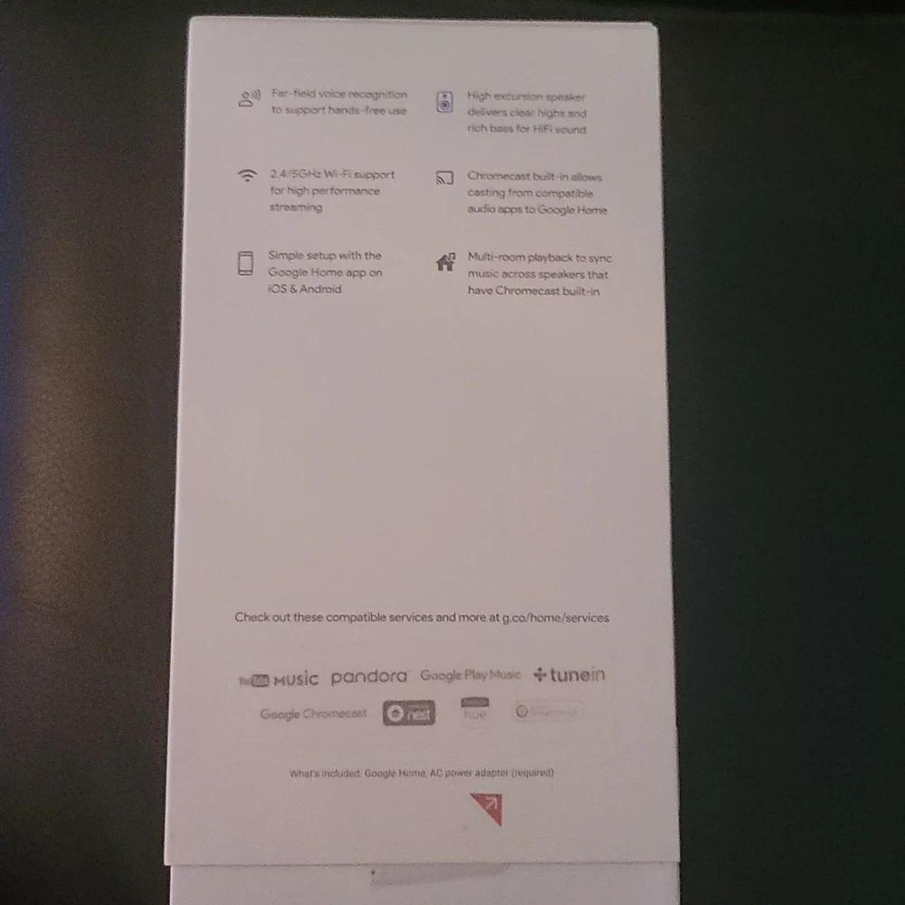 Google Home voice-activated speaker